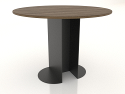 Tavolo da pranzo ROUND Ø 1000 mm (frassino schiarito noce)