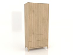 FARGO 1050x600x2200 mm gardırop (açık meşe, 2 kapı, 4 çekmece)