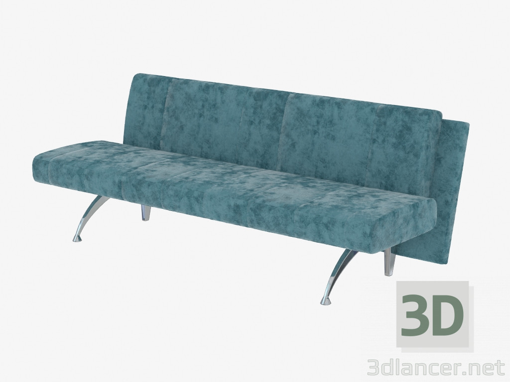 Modelo 3d Sofá-cama duplo moderno - preview