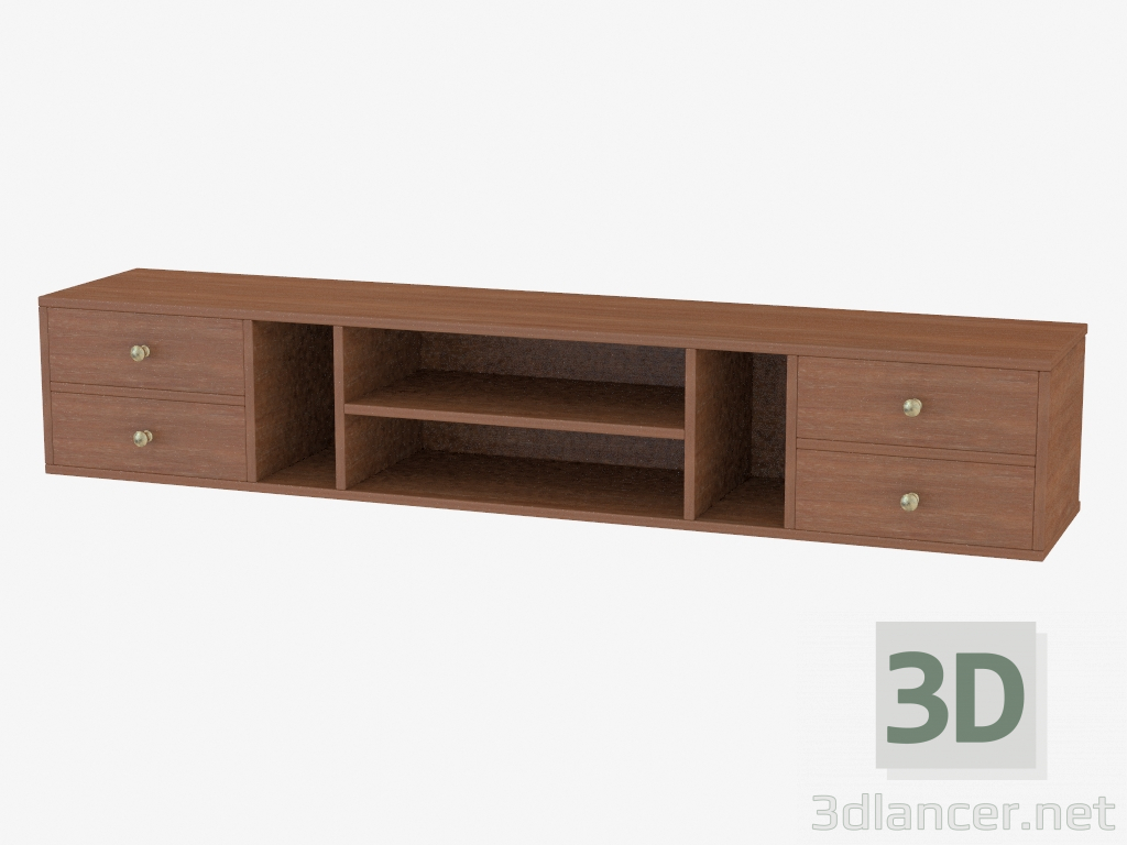 modello 3D Base sospesa per la TV - anteprima