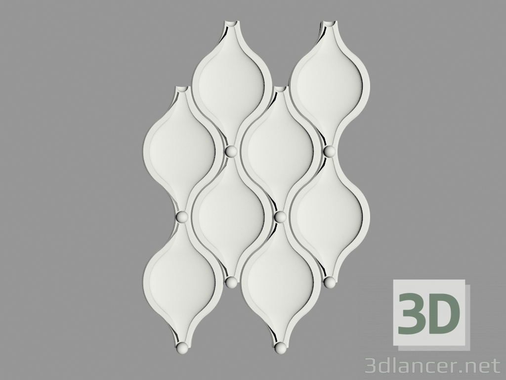 modèle 3D Tuiles 3D (№10) - preview