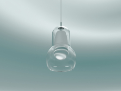 Lampe à suspension Ampoule (SR1, Ø11cm, H 16.3cm, Verre clair avec cordon en PVC transparent)