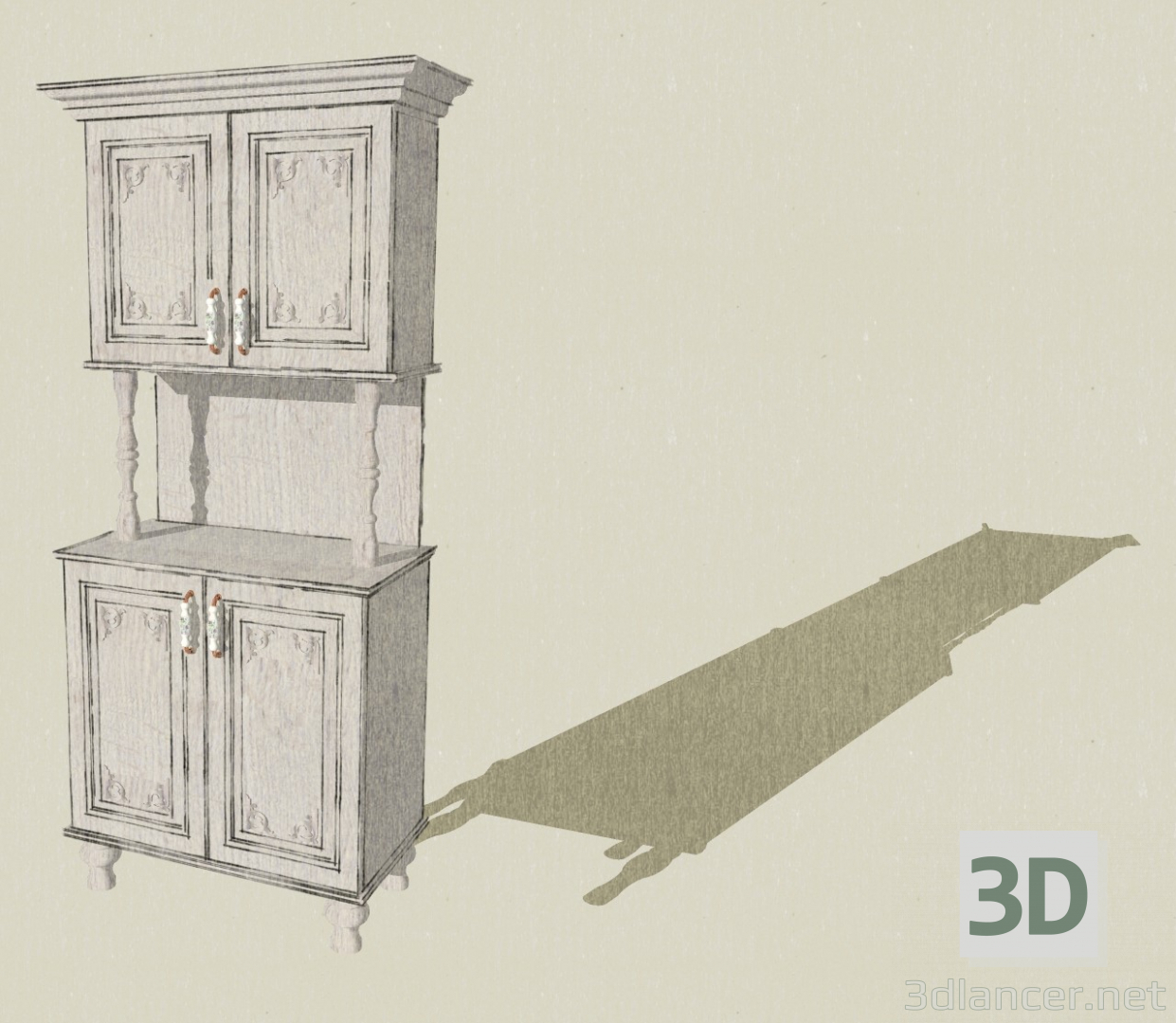 modèle 3D de Buffet acheter - rendu