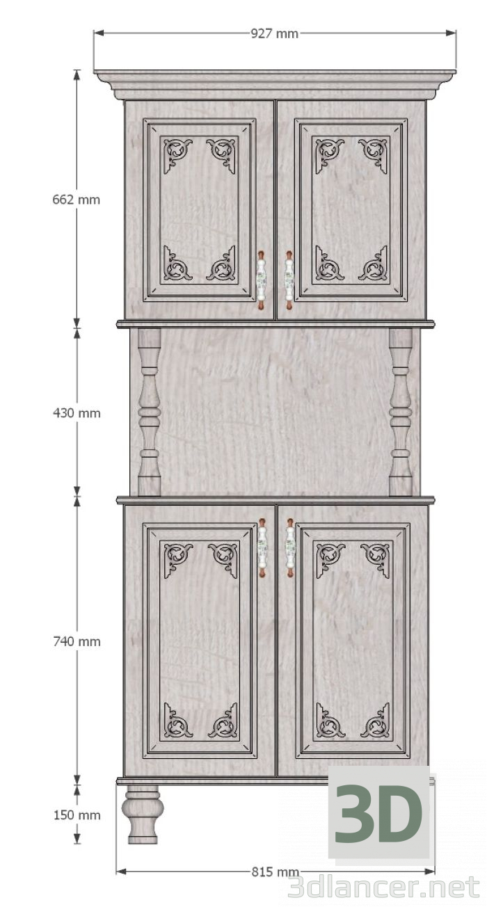 3D Açık büfe modeli satın - render