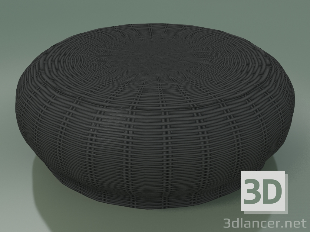 3D Modell Couchtisch, Ottomane (Bolla 15, grau) - Vorschau