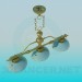 3d model Chandelier with ceramic ceiling paintings - preview