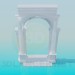 3d model Arco con columnas - vista previa