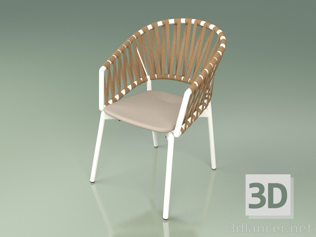 3d model Silla Comfort 122 (Leche de metal, Mole de resina de poliuretano) - vista previa