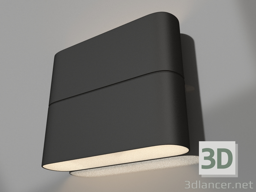 3d модель Светильник SP-WALL-FLAT-S110x90-2x3W Warm3000 (GR, 120 deg, 230V) – превью