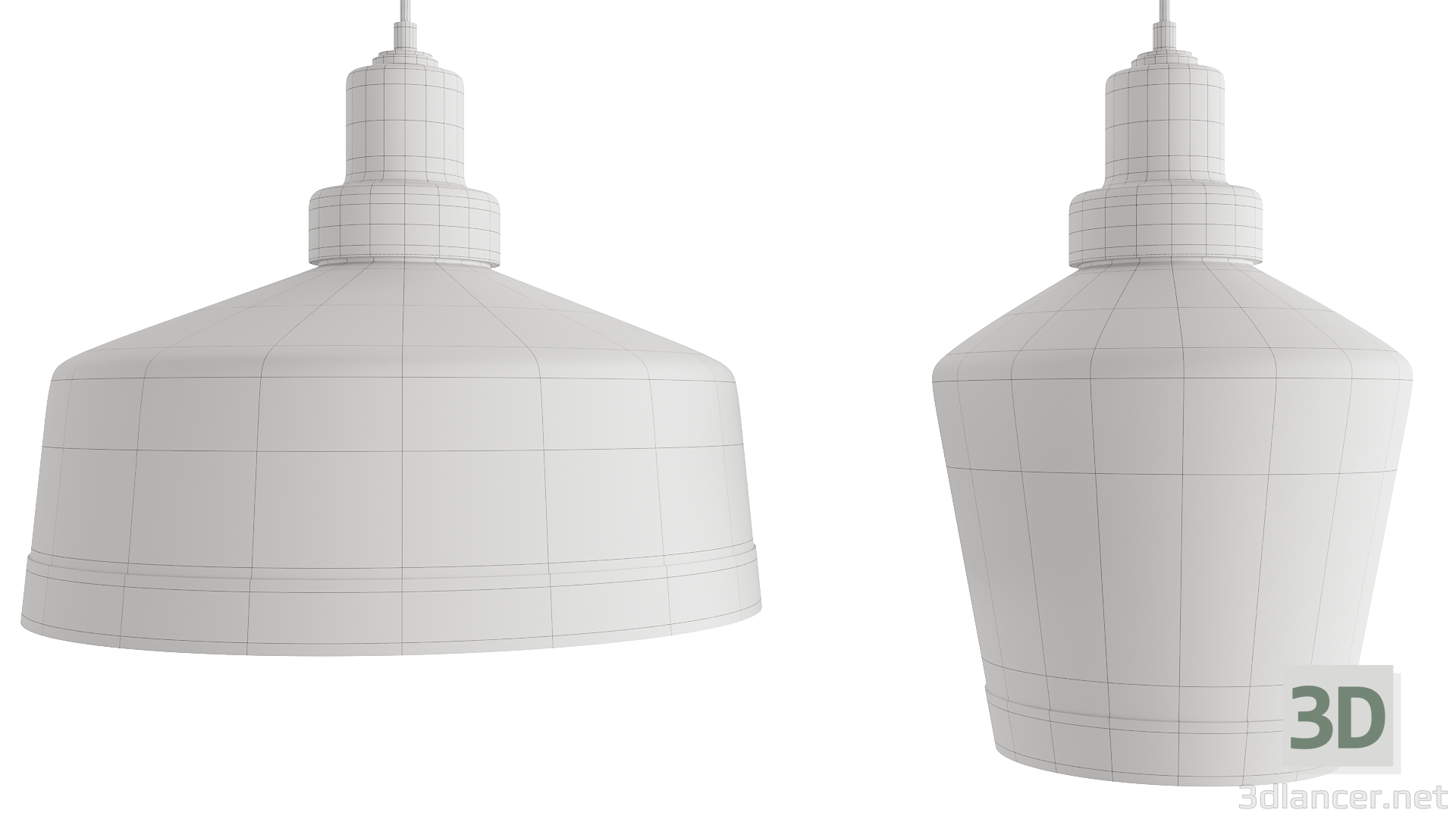 modèle 3D de Lustres - ensemble de deux tailles différentes acheter - rendu