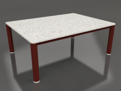 Table basse 70×94 (Rouge vin, DEKTON Sirocco)