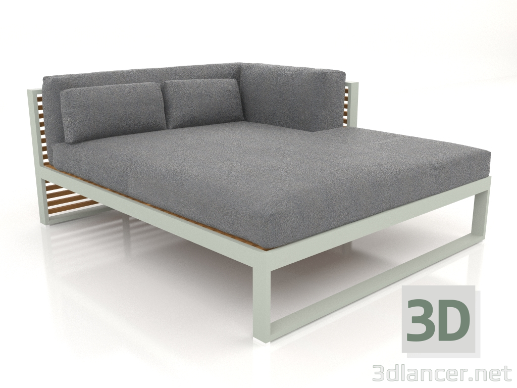 3D Modell XL-Modulsofa, Teil 2 rechts, Kunstholz (Zementgrau) - Vorschau