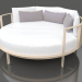 3D Modell Rundes Bett zum Entspannen (Sand) - Vorschau