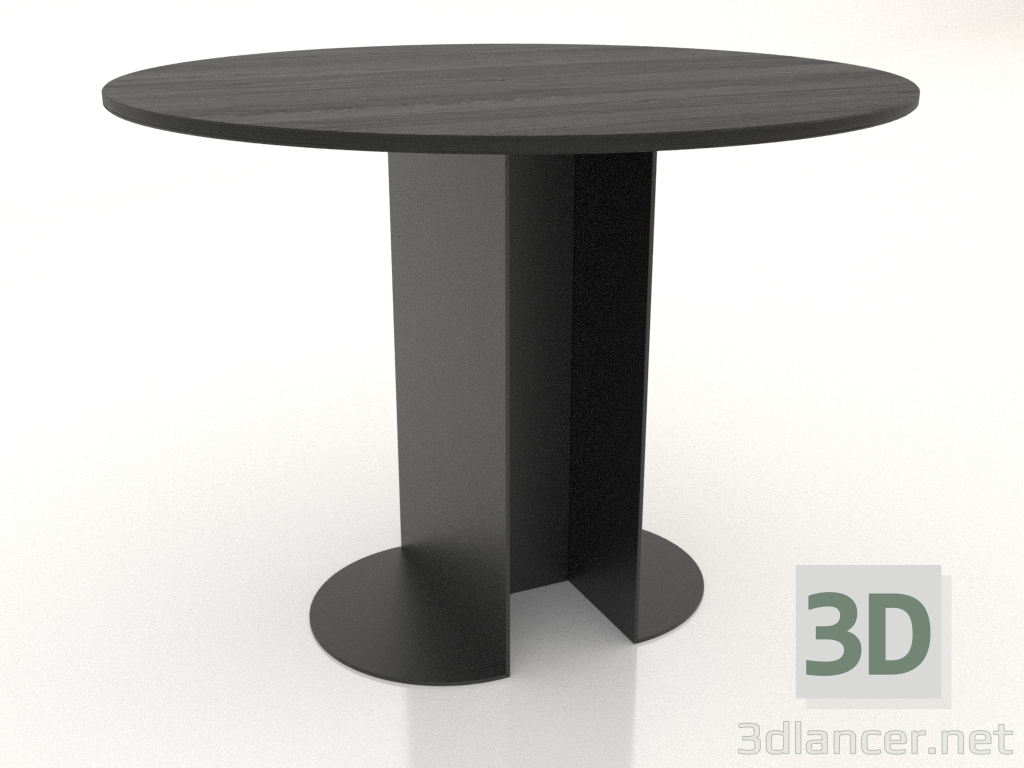 3D Modell Esstisch RUND Ø 1000 mm (schwarz RAL 9005) - Vorschau