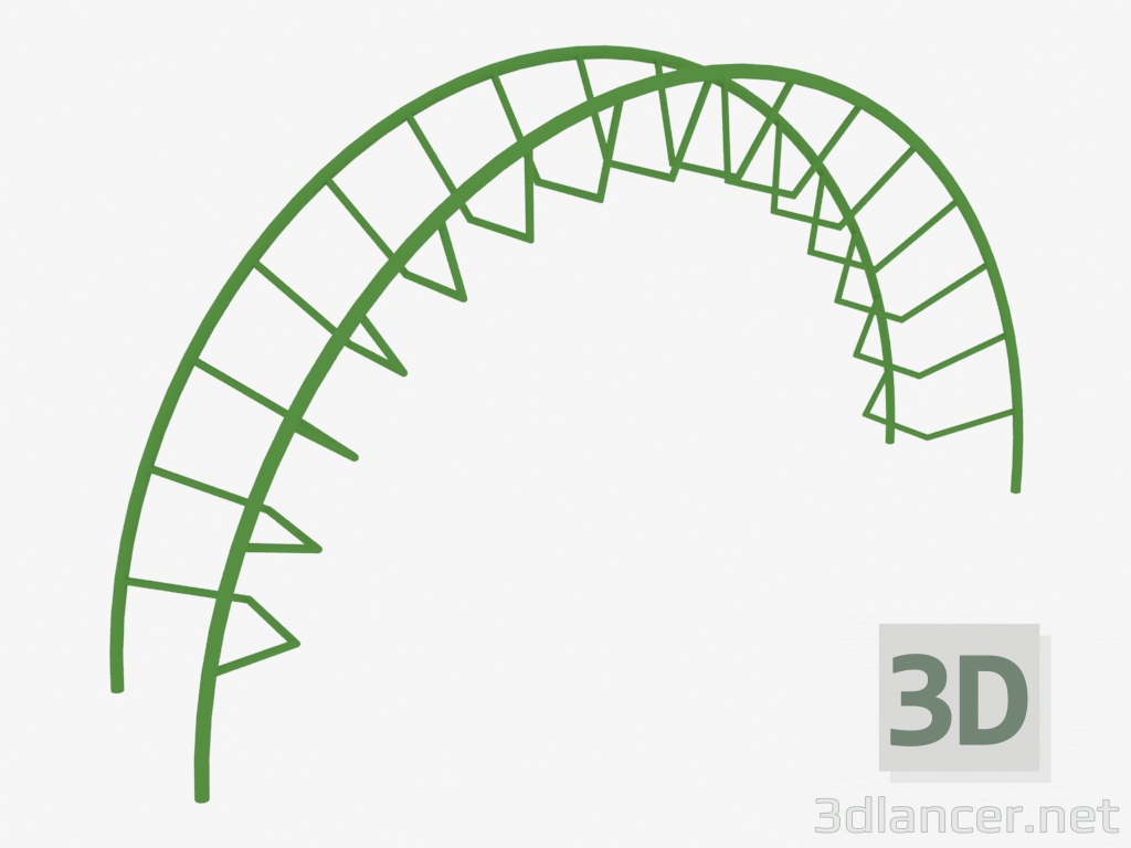 3d модель Элемент благоустройства (7925) – превью