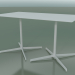 Modelo 3d Mesa retangular com base dupla 5545 (H 72,5 - 79x139 cm, Branco, V12) - preview