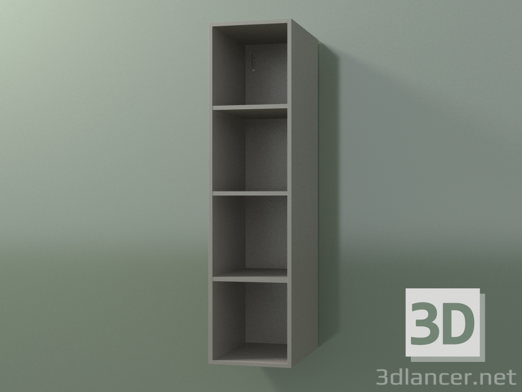 3d model Armario alto de pared (8DUACD01, Clay C37, L 24, P 36, H 96 cm) - vista previa