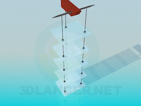 3D Modell Hängende Glasböden - Vorschau