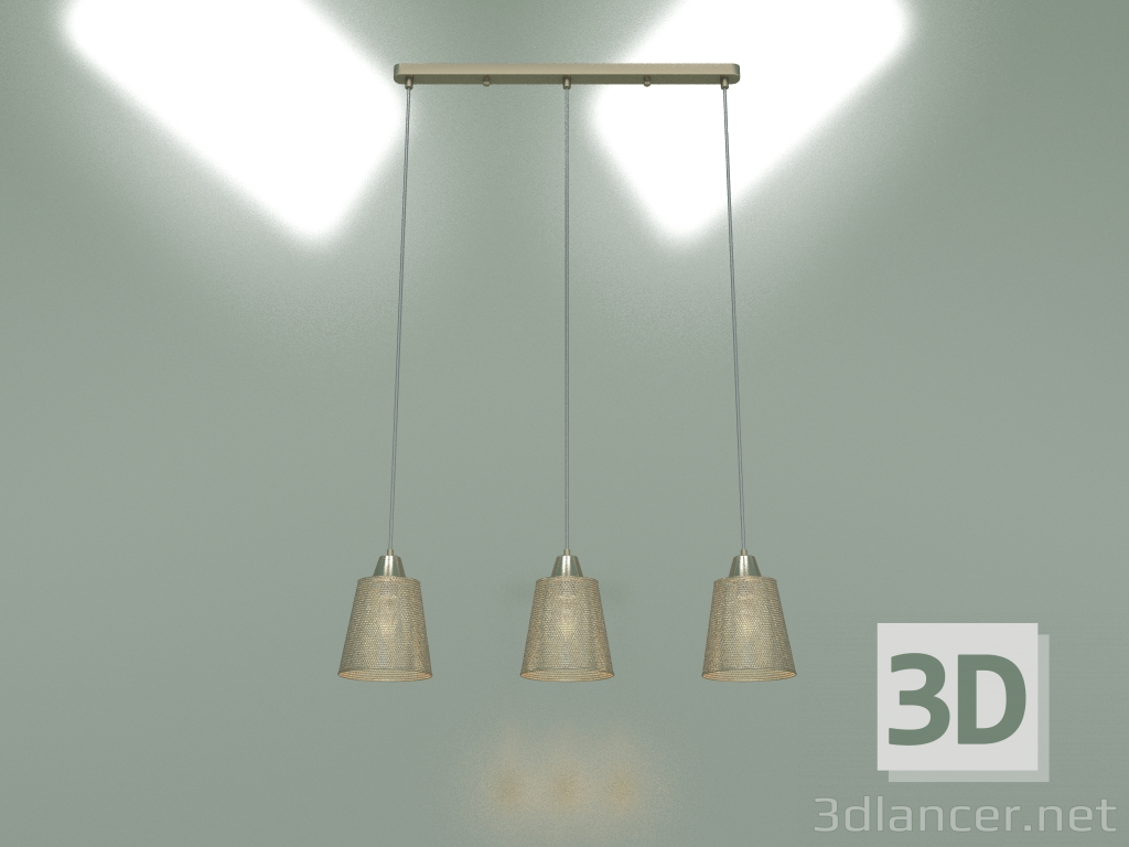 Modelo 3d Luminária pendente 50016-3 (bronze antigo) - preview