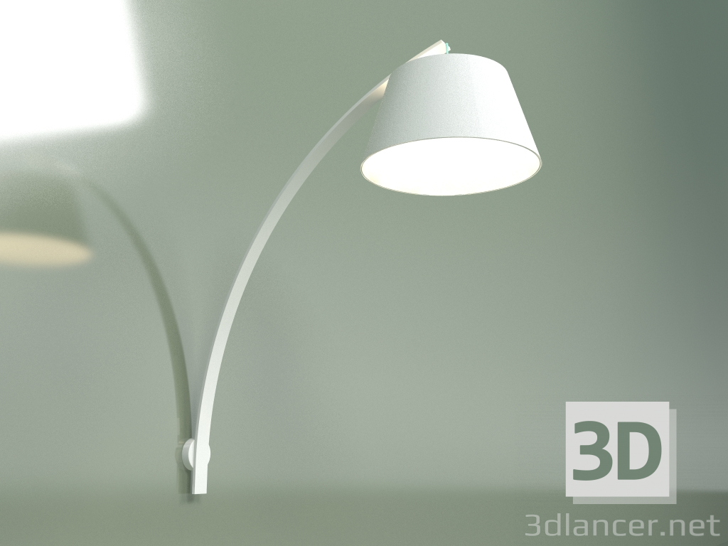 3D Modell Wandleuchte Arc KD (weiß) - Vorschau