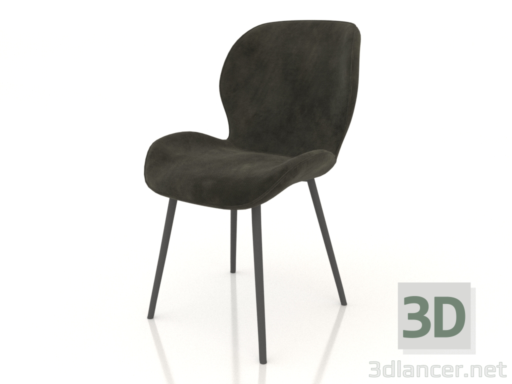 3d model Silla Frank (negro grafito) - vista previa