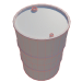 3d Barrel 200 liters Green rust model buy - render