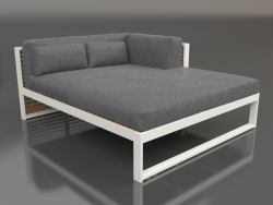 Sofá modular XL, sección 2 derecha, madera artificial (gris ágata)