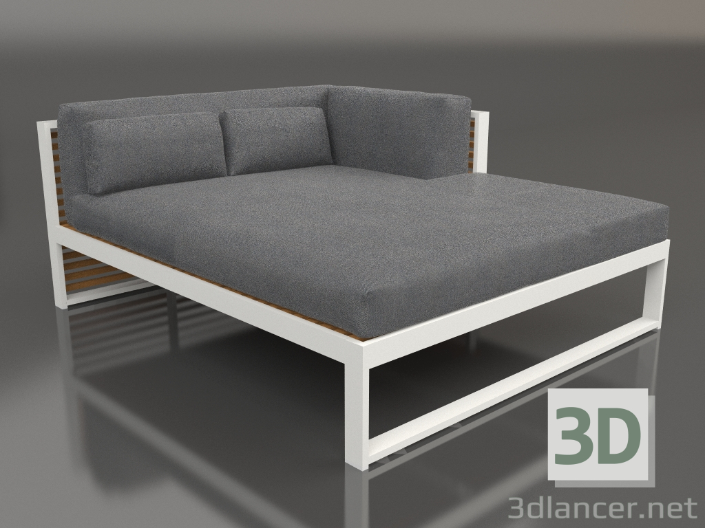 3d model Sofá modular XL, sección 2 derecha, madera artificial (gris ágata) - vista previa