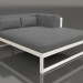 3d model Sofá modular XL, sección 2 derecha, madera artificial (gris ágata) - vista previa