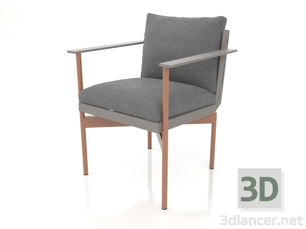 3d model Dining chair (Quartz gray) - preview