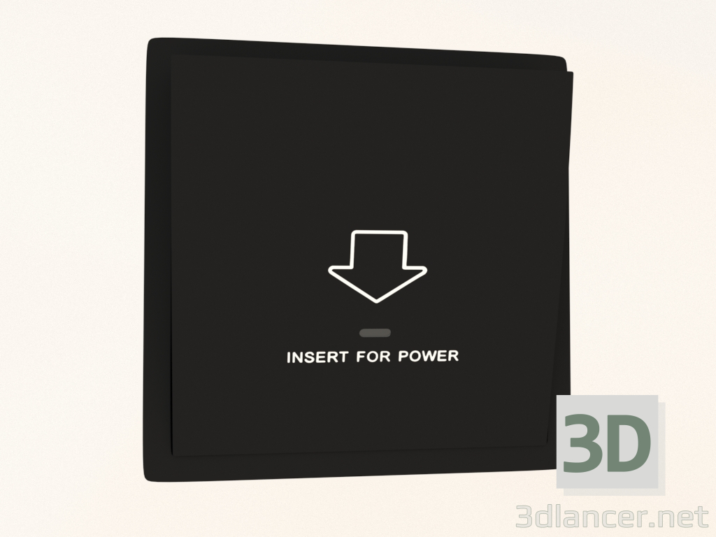 3d model Card switch (10 A, 250 V, matte carbon, DA59030) R98 - preview