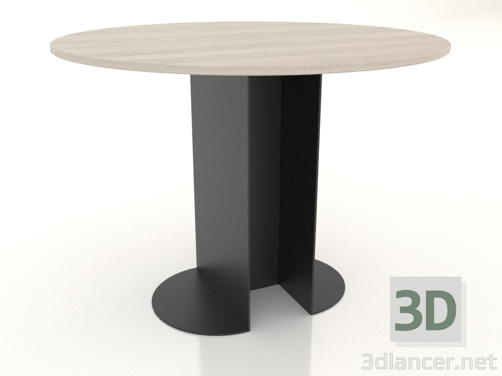 Modelo 3d Mesa de jantar REDONDA Ø 1000 mm (branco RAL 9010) - preview