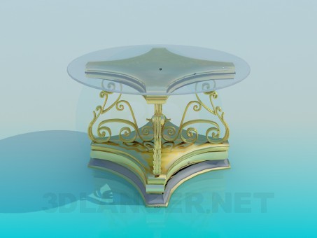 modèle 3D Table antique - preview