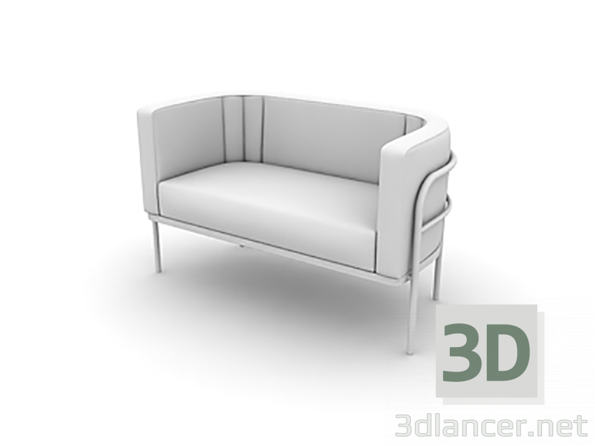 modello 3D divano - anteprima