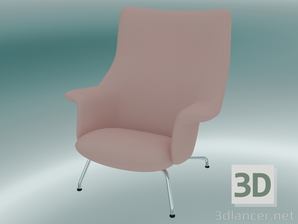 modèle 3D Chaise longue Doze (Forest Nap 512, Chrome) - preview