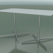 Modelo 3d Mesa retangular com base dupla 5545 (H 72,5 - 79x139 cm, branco, LU1) - preview