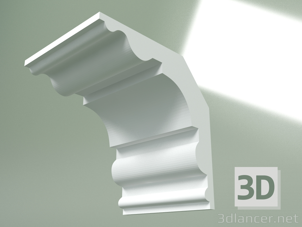 Modelo 3d Cornija de gesso (plinto de teto) KT399 - preview