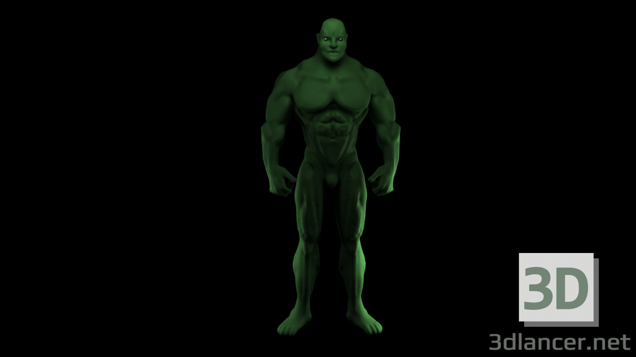 3D Modell Bodybuilder - Vorschau