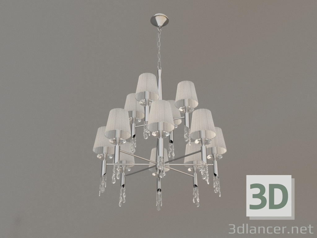 modèle 3D Lustre suspendu (3850) - preview