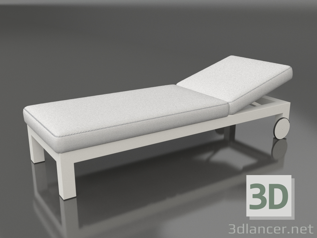 3D Modell Chaiselongue (Achatgrau) - Vorschau