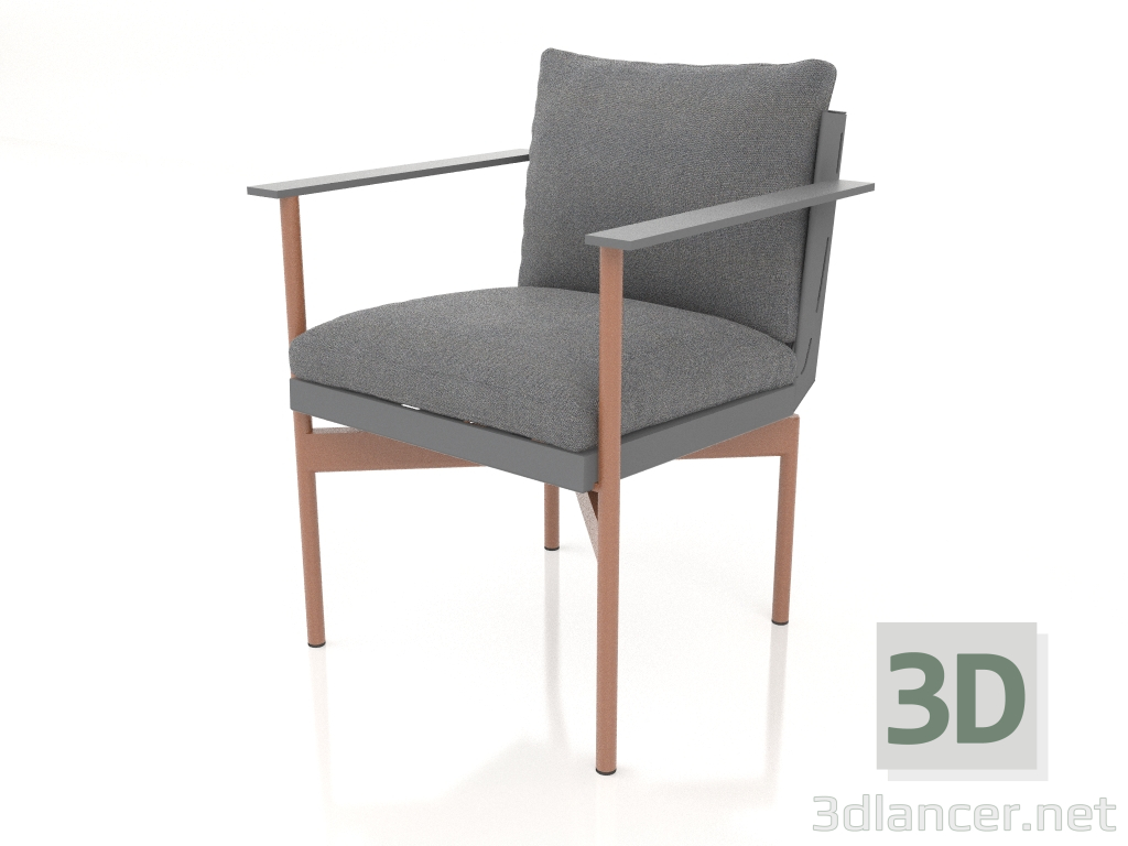 Modelo 3d Cadeira de jantar (Antracite) - preview