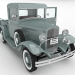 Camioneta retro 3D modelo Compro - render