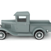 Camioneta retro 3D modelo Compro - render
