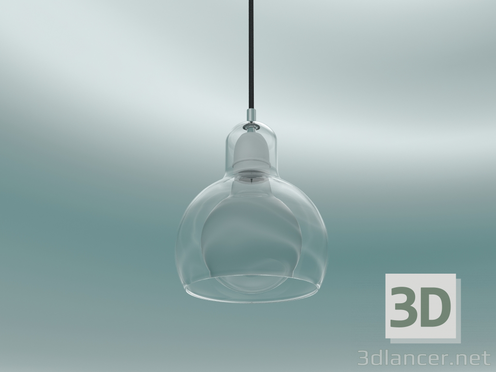 3d model Pendant lamp Mega Bulb (SR2, Ø18cm, 23cm, Clear glass with black cord) - preview