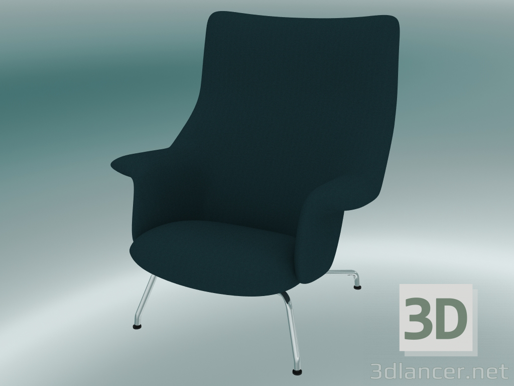 3d model Sillón Doze (Forest Nap 992, Chrome) - vista previa