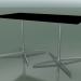 3d model Rectangular table with a double base 5545 (H 72.5 - 79x139 cm, Black, LU1) - preview