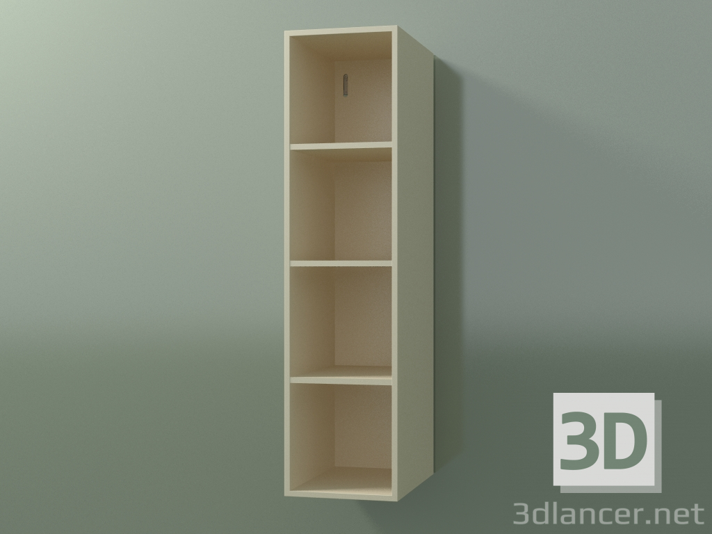 3D modeli Boy dolabı (8DUACD01, Bone C39, L 24, P 36, H 96 cm) - önizleme