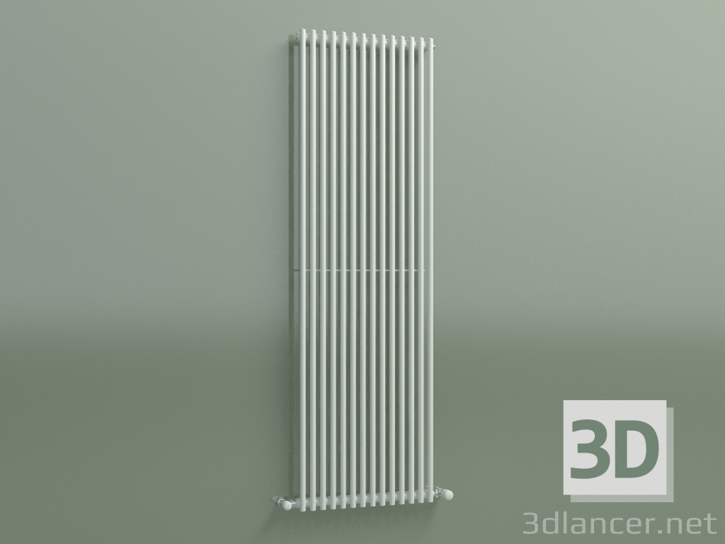 Modelo 3d Radiador vertical ARPA 1 (1520 14EL, branco RAL 9016) - preview