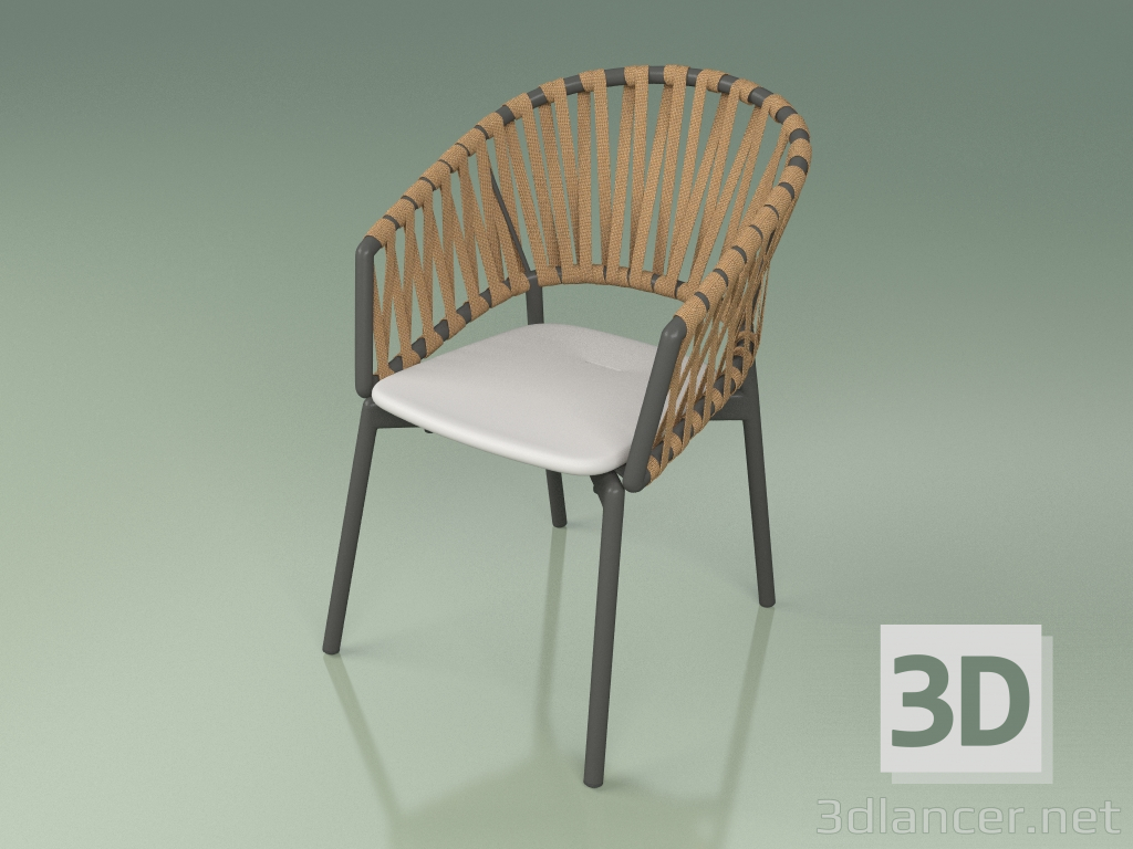 3d model Silla Comfort 122 (Metal Ahumado, Resina de poliuretano gris) - vista previa