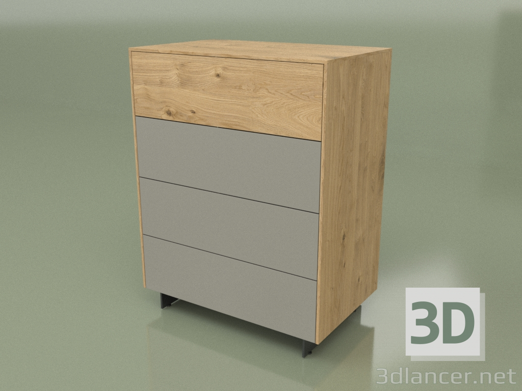 3D Modell Kommode CN 300 (Loft, Grau) - Vorschau